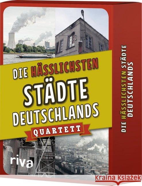 Die hässlichsten Städte Deutschlands - Quartett (Spiel) Riva Verlag 9783742306883 riva