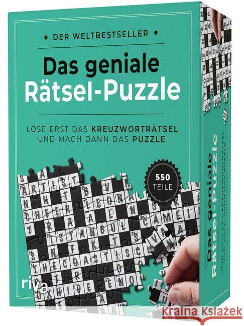 Das geniale Rätsel-Puzzle : Löse erst das Kreuzworträtsel und mach dann das Puzzle Riva Verlag 9783742307743 riva