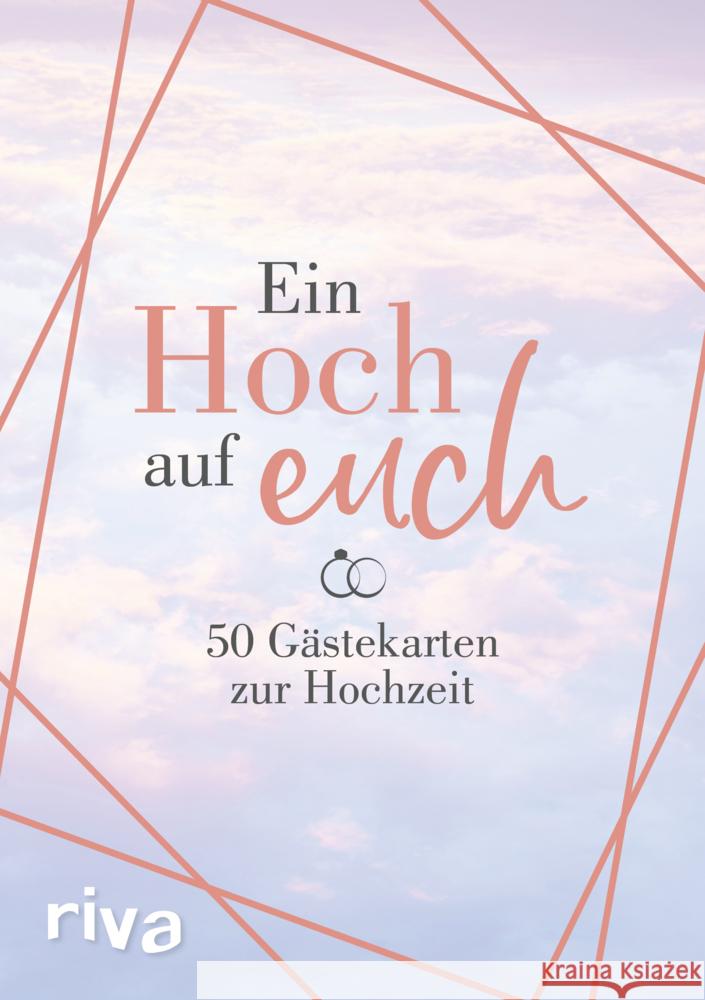 Ein Hoch auf euch - 50 Gästekarten zur Hochzeit riva Verlag 9783742316813 Riva