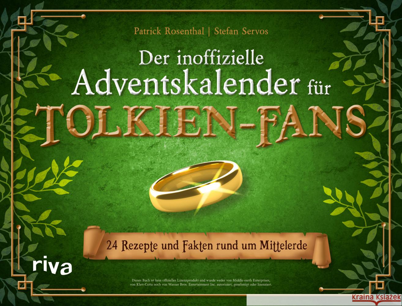 Der inoffizielle Adventskalender für Tolkien-Fans Rosenthal, Patrick, Servos, Stefan 9783742321633 Riva