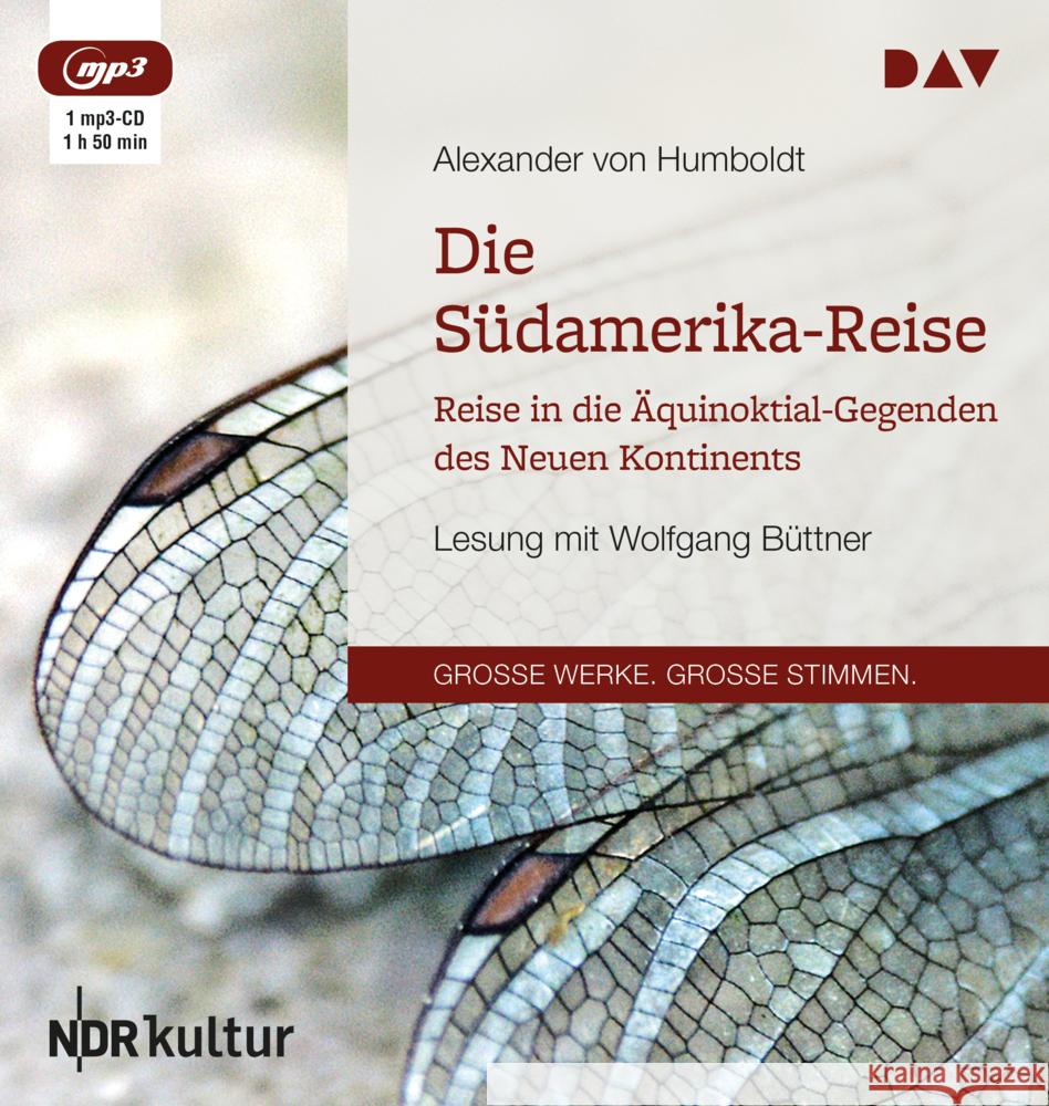 Ansichten der Natur, 1 MP3-CD : Lesung mit Wolfgang Büttner (1 mp3-CD), Lesung. MP3 Format Humboldt, Alexander von 9783742400314