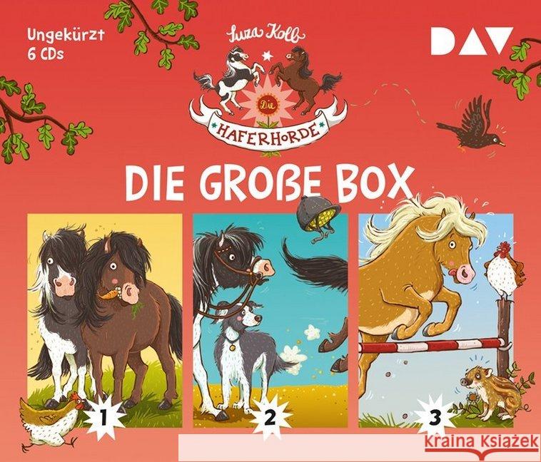 Die Haferhorde - Die große Box, 6 Audio-CDs : Ungekürzte Lesungen mit Bürger Lars Dietrich (6 CDs), Lesung Kolb, Suza 9783742401854