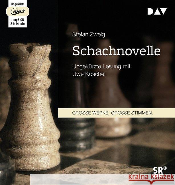 Schachnovelle, 1 MP3-CD : Ungekürzte Lesung (1 mp3-CD), Lesung Zweig, Stefan 9783742402356