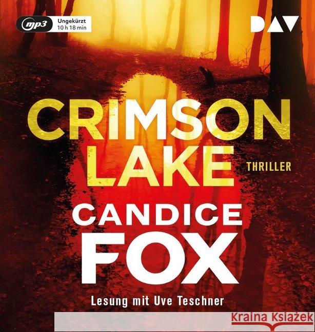 Crimson Lake, 1 MP3-CD : Ungekürzte Lesung mit Matthias Koeberlin (1 mp3-CD), Lesung Fox, Candice 9783742402493 Der Audio Verlag, DAV