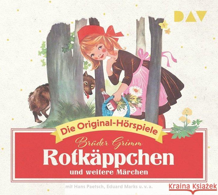 Rotkäppchen und weitere Märchen, 1 Audio-CD : Die Original-Hörspiele (1 CD), Hörspiel. CD Standard Audio Format Grimm, Jacob; Grimm, Wilhelm 9783742403926