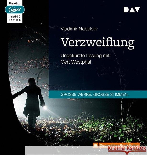 Verzweiflung, 1 MP3-CD : Ungekürzte Lesung mit Gert Westphal (1 mp3-CD), Lesung. MP3 Format Nabokov, Vladimir 9783742404428 Der Audio Verlag, DAV