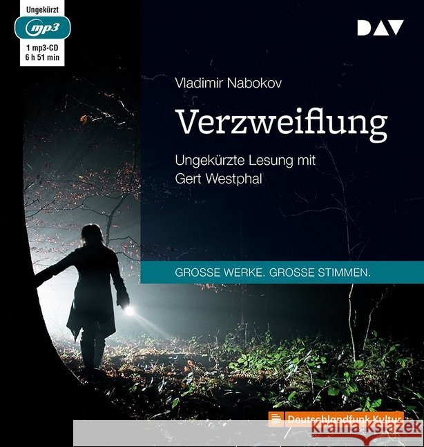 Verzweiflung, 1 MP3-CD : Ungekürzte Lesung mit Gert Westphal (1 mp3-CD), Lesung. MP3 Format Nabokov, Vladimir 9783742404428