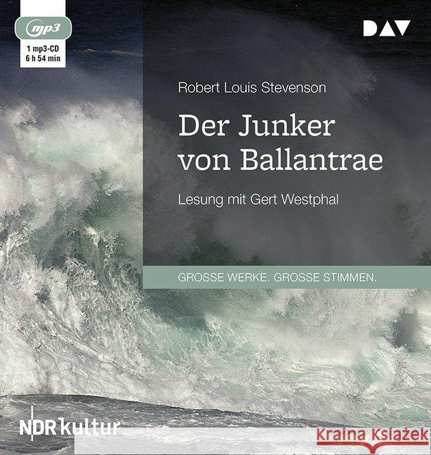 Der Junker von Ballantrae, 1 MP3-CD : Ungekürzte Lesung mit Gert Westphal (1 mp3-CD), Lesung. MP3 Format Stevenson, Robert Louis 9783742404473