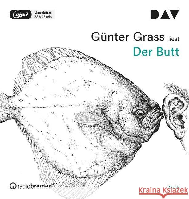 Der Butt, 3 MP3-CDs : Ungekürzte Autorenlesung (3 mp3-CDs), Lesung. MP3 Format Grass, Günter 9783742404893