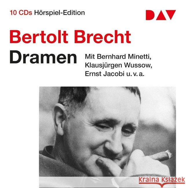Dramen, 10 Audio-CDs : Hörspiel-Edition mit Bernhard Minetti, Klausjürgen Wussow u.v.a. (10 CDs), Hörspiel. CD Standard Audio Format Brecht, Bertolt 9783742405036