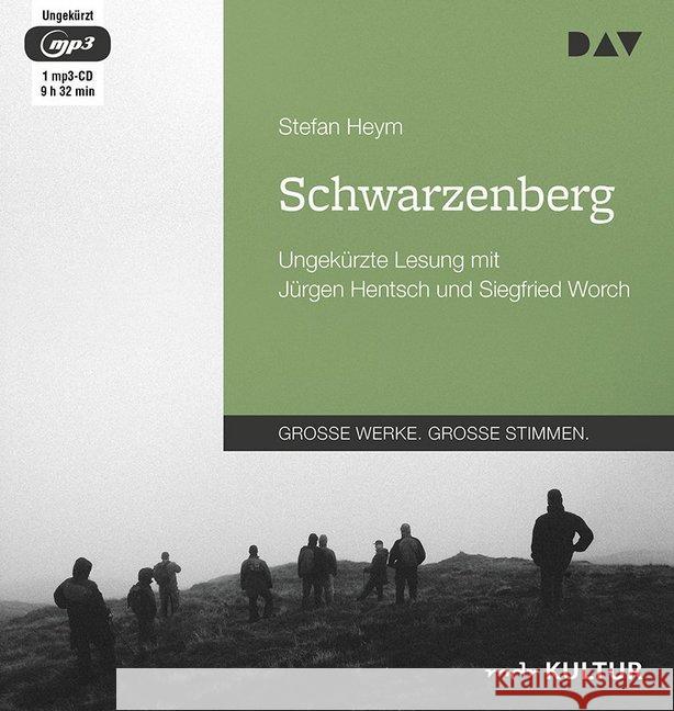 Schwarzenberg, 1 MP3-CD : Ungekürzte Lesung mit Jürgen Hentsch und Siegfried Worch (1 mp3-CD), Lesung. MP3 Format Heym, Stefan 9783742409232 Der Audio Verlag, DAV