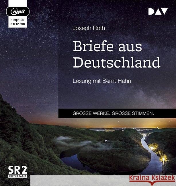 Briefe aus Deutschland, 1 MP3-CD : Lesung mit Bernt Hahn Roth, Joseph 9783742409300 Der Audio Verlag, DAV