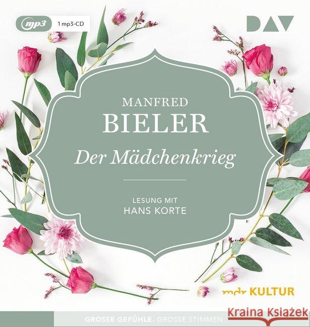 Der Mädchenkrieg, 1 Audio-CD, MP3 : Lesung mit Hans Korte (1 mp3-CD), Lesung Bieler, Manfred 9783742414366 Der Audio Verlag, DAV