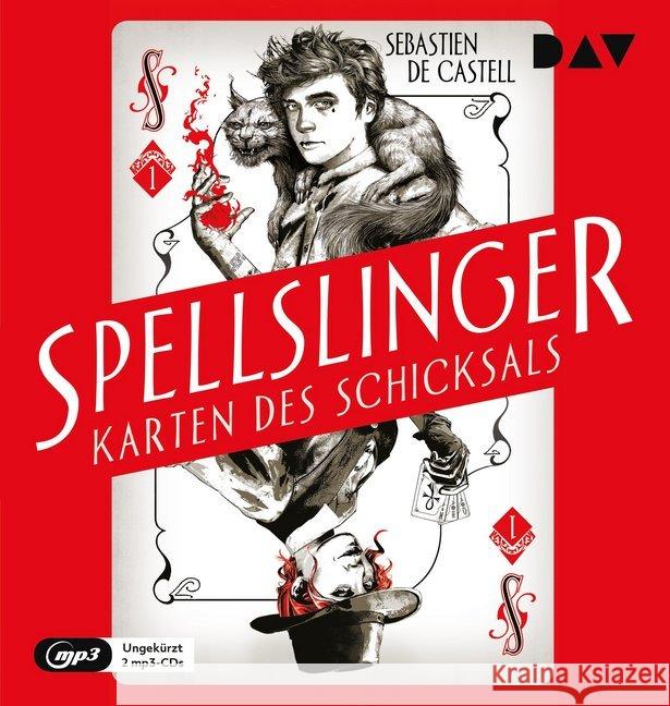 Spellslinger - Karten des Schicksals. Tl.1, 2 Audio-CD, MP3 : Ungekürzte Lesung mit Dirk Petrick (2 mp3-CDs), Lesung de Castell, Sebastien 9783742414861