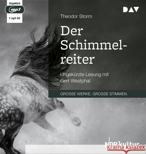 Der Schimmelreiter, 1 Audio-CD, MP3 : Ungekürzte Lesung mit Gert Westphal (1 mp3-CD), Lesung Storm, Theodor 9783742415332