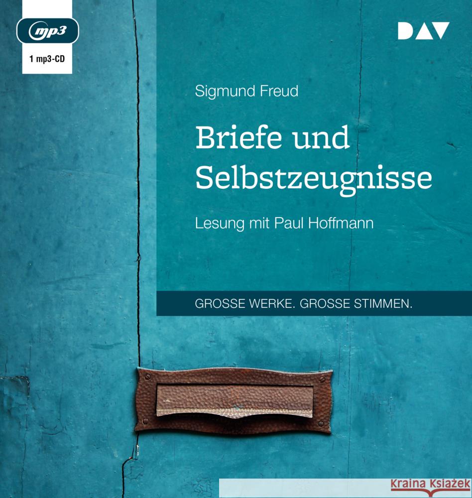 Briefe und Selbstzeugnisse, 1 Audio-CD, 1 MP3 Freud, Sigmund 9783742415684 Der Audio Verlag, DAV