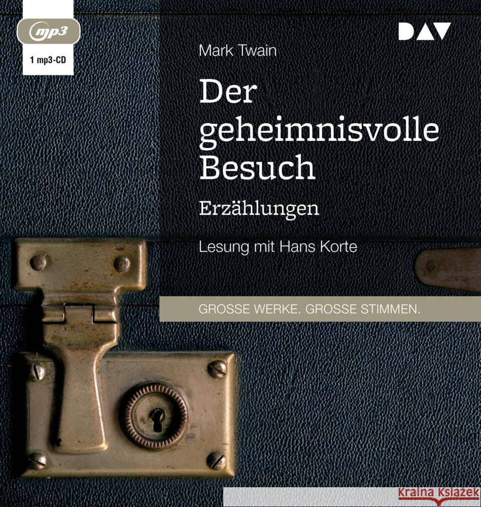 Der geheimnisvolle Besuch. Erzählungen, 1 Audio-CD, 1 MP3 Twain, Mark 9783742415721 Der Audio Verlag, DAV