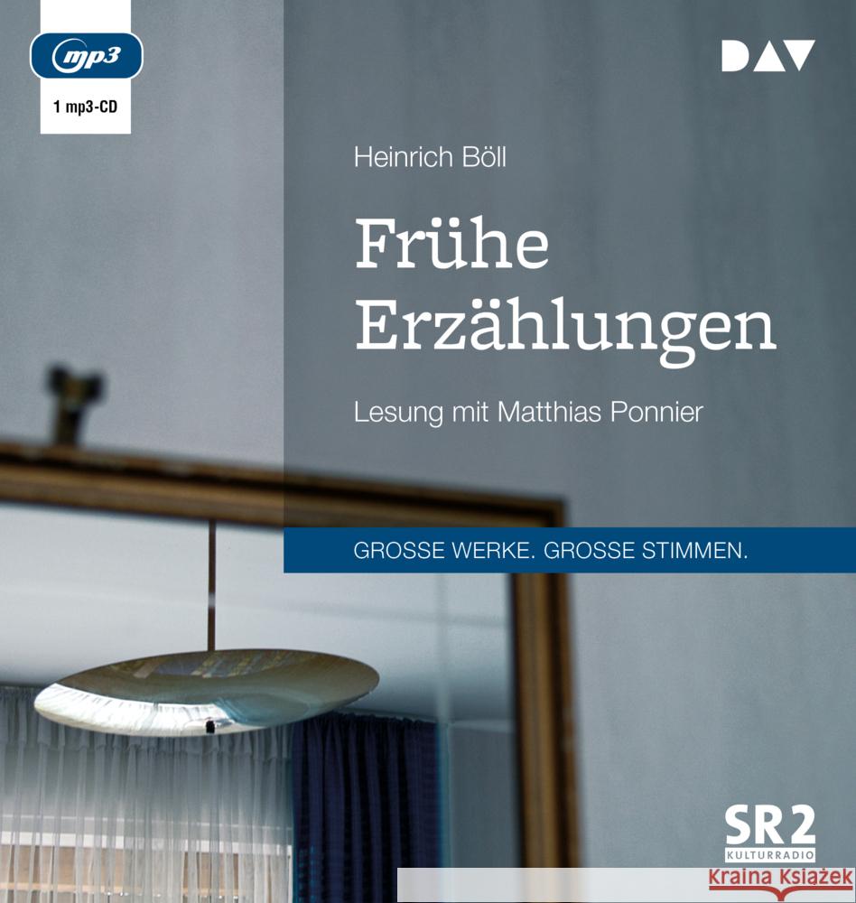 Frühe Erzählungen, 1 Audio-CD, 1 MP3 Böll, Heinrich 9783742416704 Der Audio Verlag, DAV