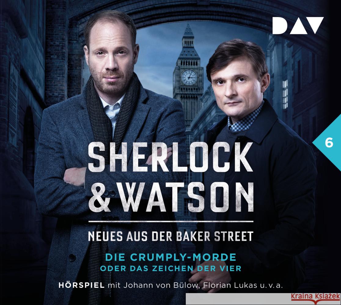 Sherlock & Watson - Neues aus der Baker Street: Das Zeichen der Vier, 2 Audio-CD Koppelmann, Viviane 9783742417091 Der Audio Verlag, DAV