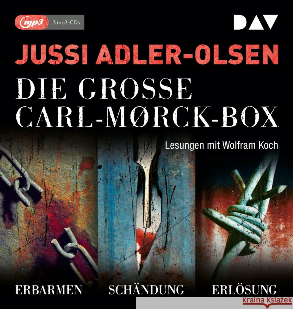 Die große Carl-Mørck-Box 1. Box.1, 3 Audio-CD, 3 MP3 Adler-Olsen, Jussi 9783742418449 Der Audio Verlag, DAV