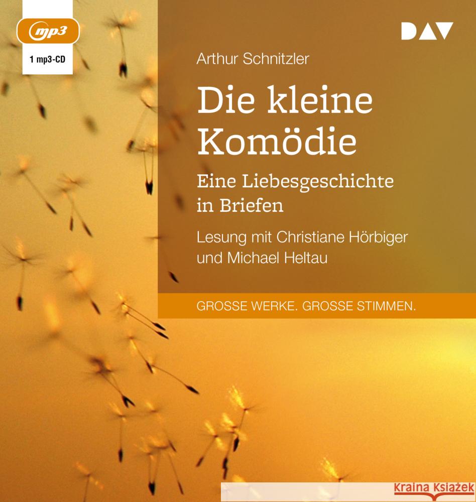 Die kleine Komödie. Eine Liebesgeschichte in Briefen, 1 Audio-CD, 1 MP3 Schnitzler, Arthur 9783742418470 Der Audio Verlag, DAV