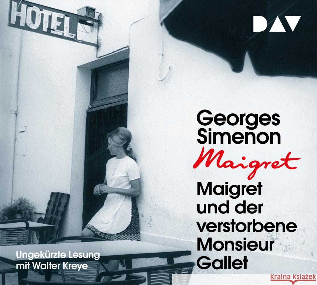 Maigret und der verstorbene Monsieur Gallet, 4 Audio-CD Simenon, Georges 9783742419446 Der Audio Verlag, DAV