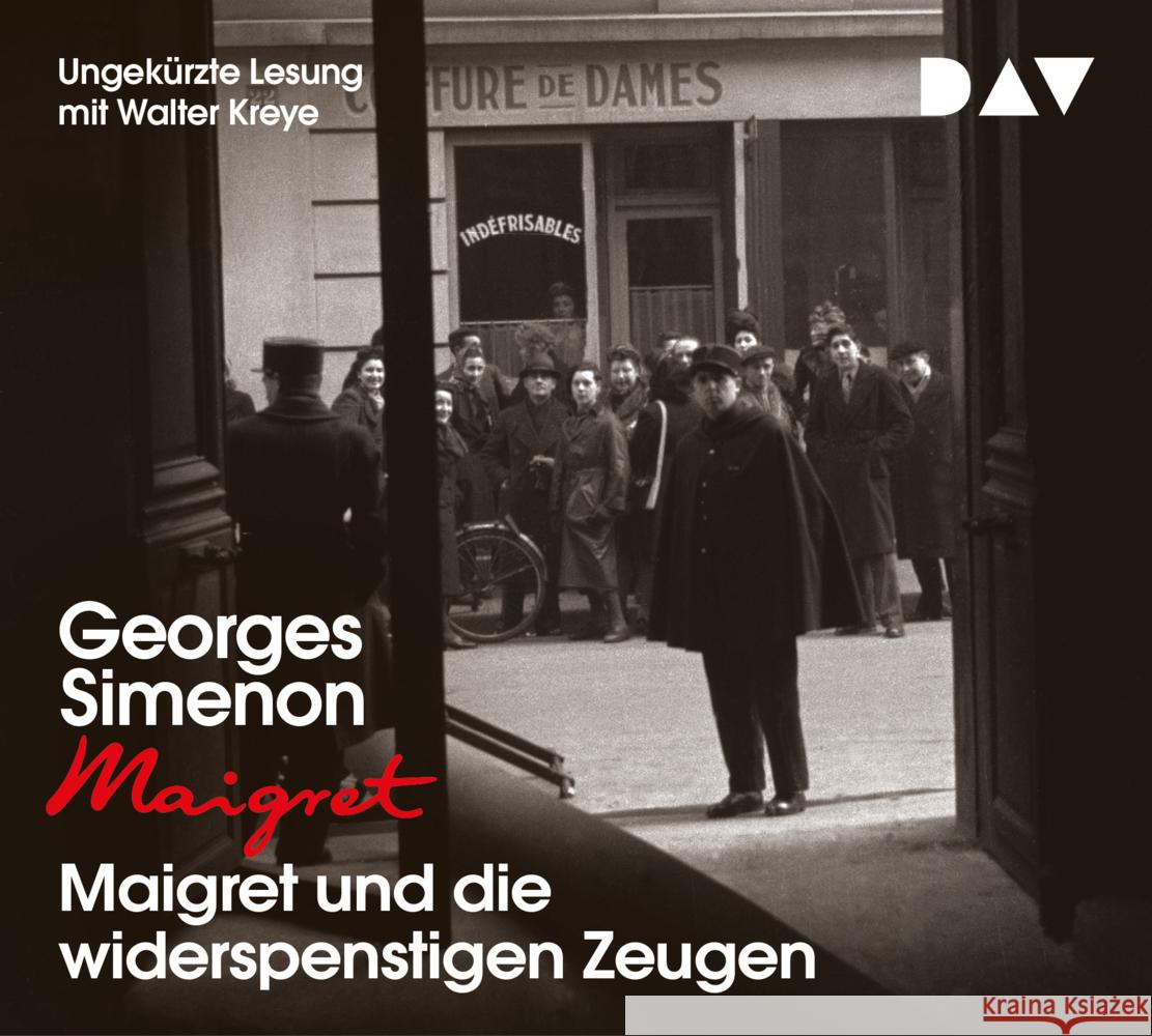 Maigret und die widerspenstigen Zeugen, 4 Audio-CD Simenon, Georges 9783742421043 Der Audio Verlag, DAV