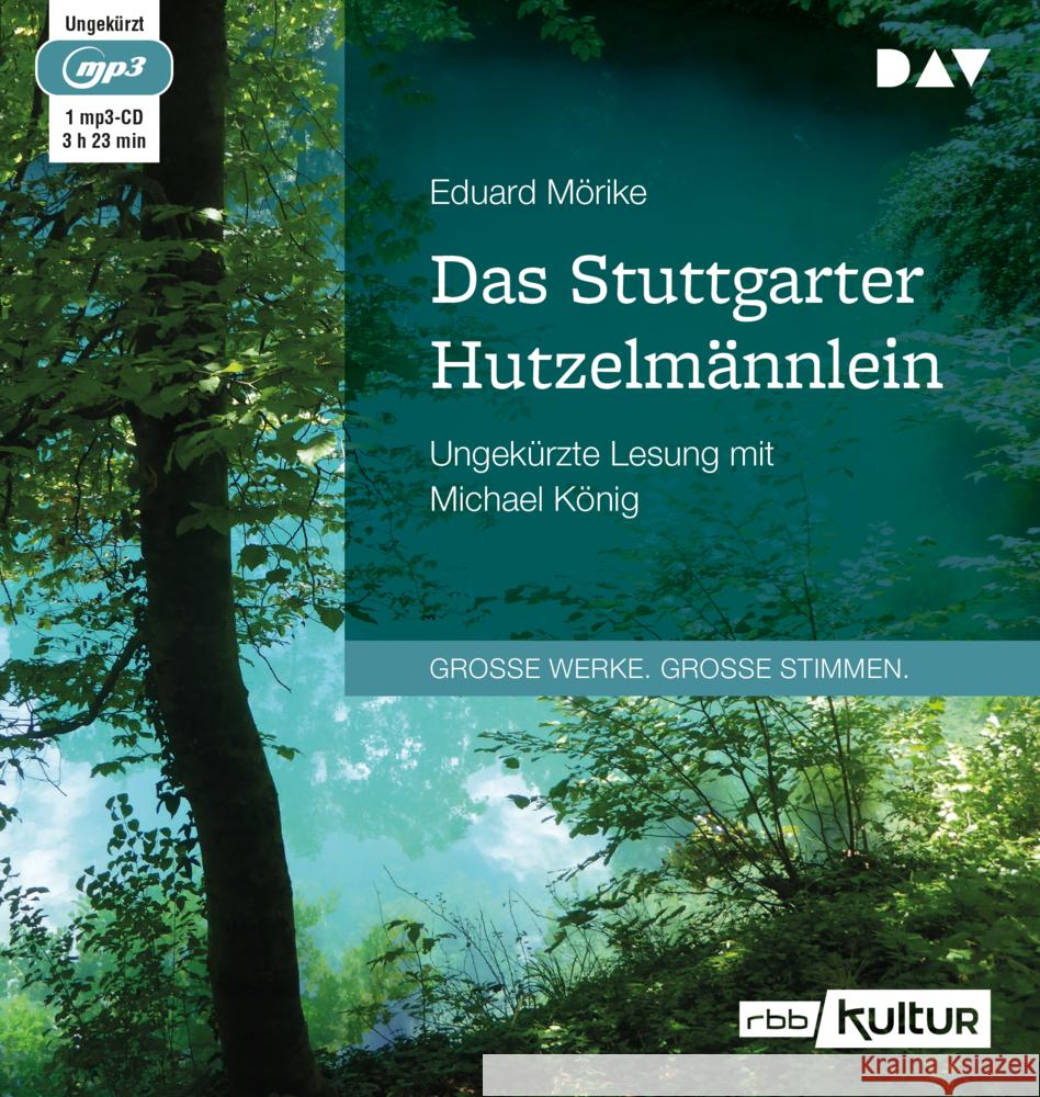 Das Stuttgarter Hutzelmännlein, 1 Audio-CD, 1 MP3 Mörike, Eduard 9783742421449 Der Audio Verlag, DAV
