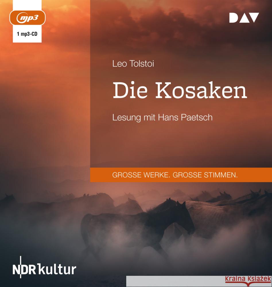 Die Kosaken, 1 Audio-CD, 1 MP3 Tolstoi, Leo N. 9783742421708 Der Audio Verlag, DAV