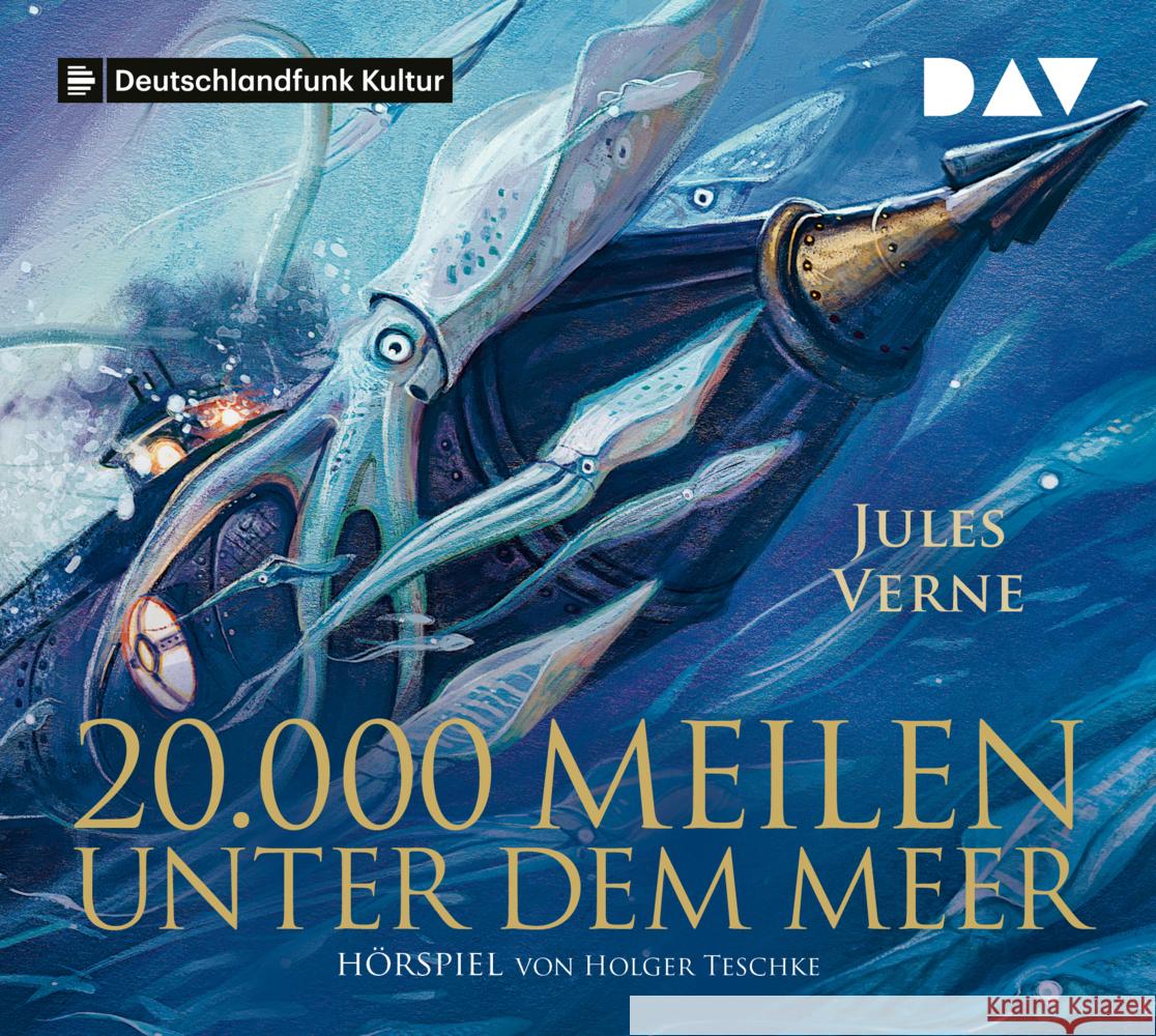 20.000 Meilen unter dem Meer, 1 Audio-CD Verne, Jules 9783742423054 Der Audio Verlag, DAV