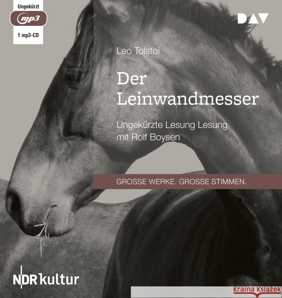 Der Leinwandmesser, 1 Audio-CD, 1 MP3 Tolstoi, Leo N. 9783742425096 Der Audio Verlag, DAV