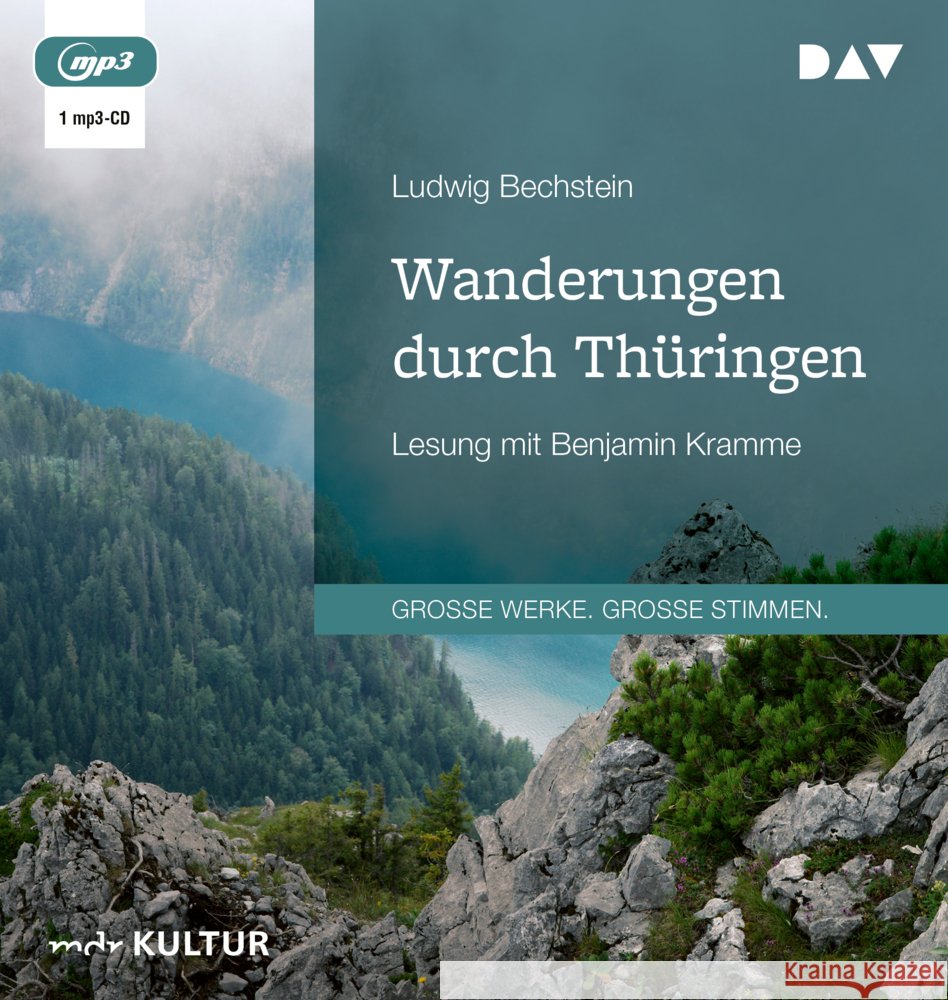 Wanderungen durch Thüringen, 1 Audio-CD, 1 MP3 Bechstein, Ludwig 9783742425386 Der Audio Verlag, DAV