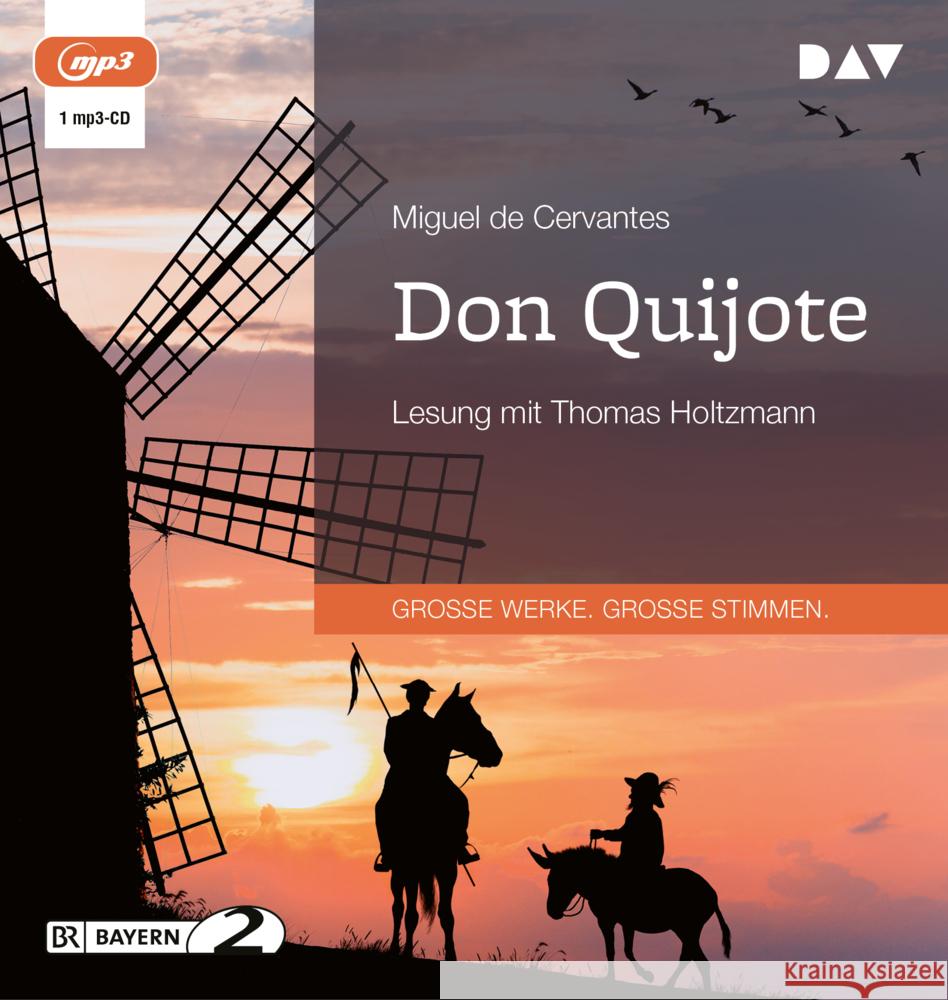 Don Quijote, 1 Audio-CD, 1 MP3 Cervantes, Miguel de 9783742425430 Der Audio Verlag, DAV