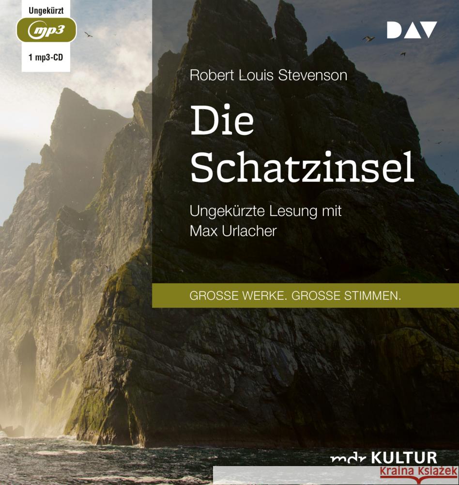 Die Schatzinsel, 1 Audio-CD, 1 MP3 Stevenson, Robert Louis 9783742425478 Der Audio Verlag, DAV