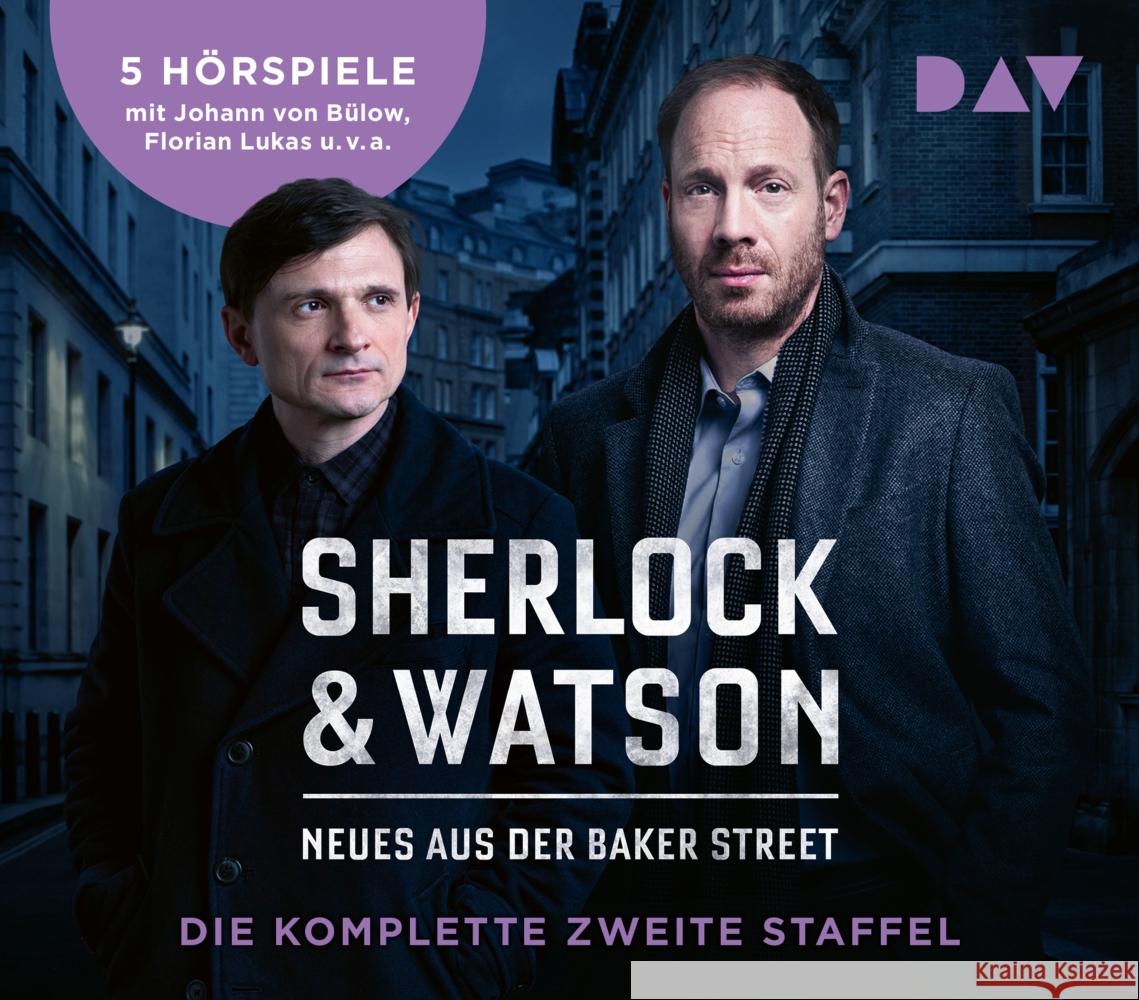 Sherlock & Watson - Neues aus der Baker Street. Die komplette zweite Staffel, 10 Audio-CD Koppelmann, Viviane 9783742425515 Der Audio Verlag, DAV