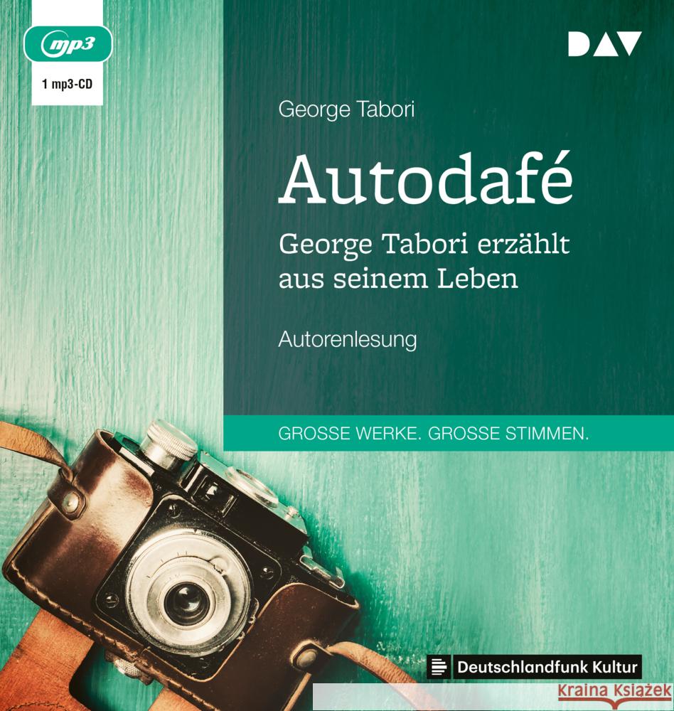 Autodafé. George Tabori erzählt aus seinem Leben, 1 Audio-CD, 1 MP3 Tabori, George 9783742427748 Der Audio Verlag, DAV