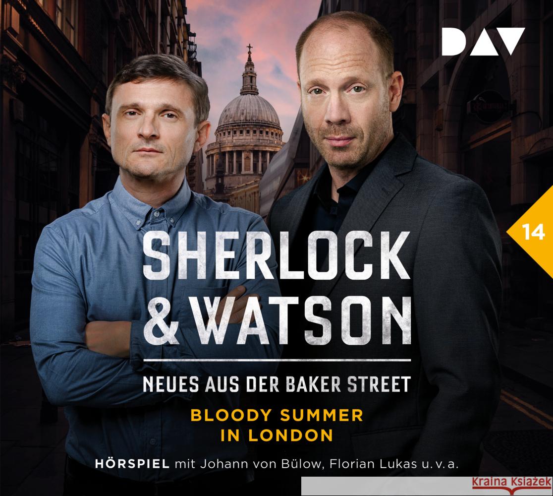 Sherlock & Watson - Neues aus der Baker Street: Bloody Summer in London (Fall 14), 2 Audio-CD Koppelmann, Viviane 9783742428042 Der Audio Verlag, DAV