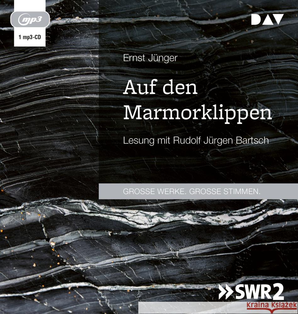 Auf den Marmorklippen, 1 Audio-CD, 1 MP3 Jünger, Ernst 9783742428172 Der Audio Verlag, DAV