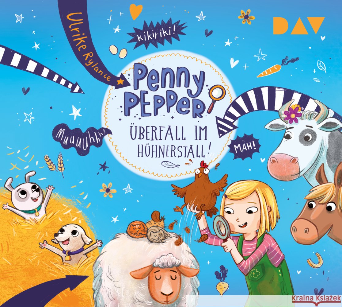 Penny Pepper - Teil 11: Überfall im Hühnerstall!, 2 Audio-CD Rylance, Ulrike 9783742428752 Der Audio Verlag, DAV