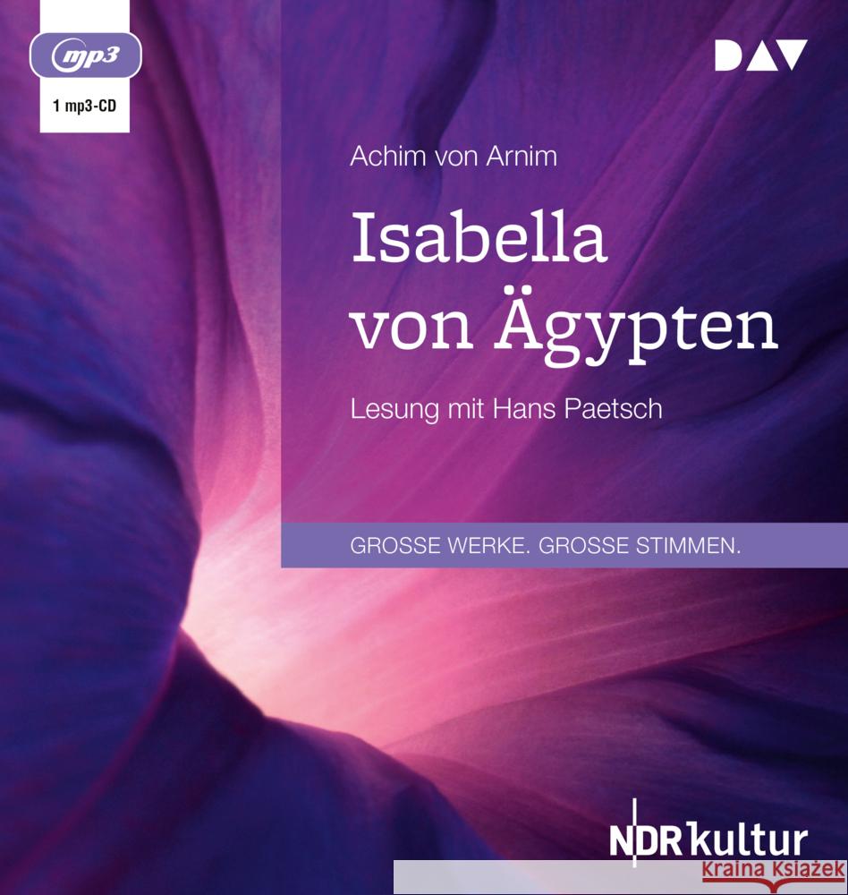 Isabella von Ägypten, 1 Audio-CD, 1 MP3 Arnim, Achim von 9783742429605