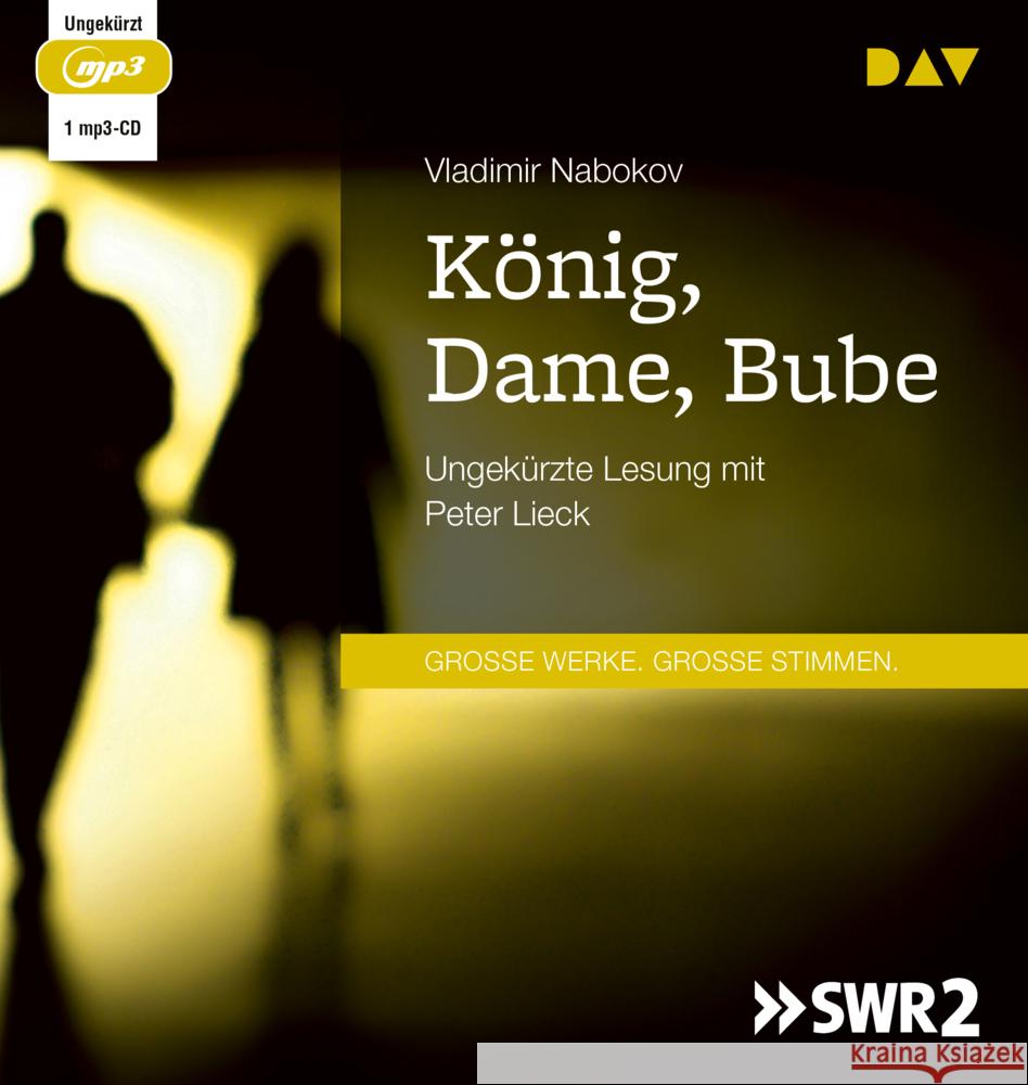 König, Dame, Bube, 1 Audio-CD, 1 MP3 Nabokov, Vladimir 9783742429704 Der Audio Verlag, DAV