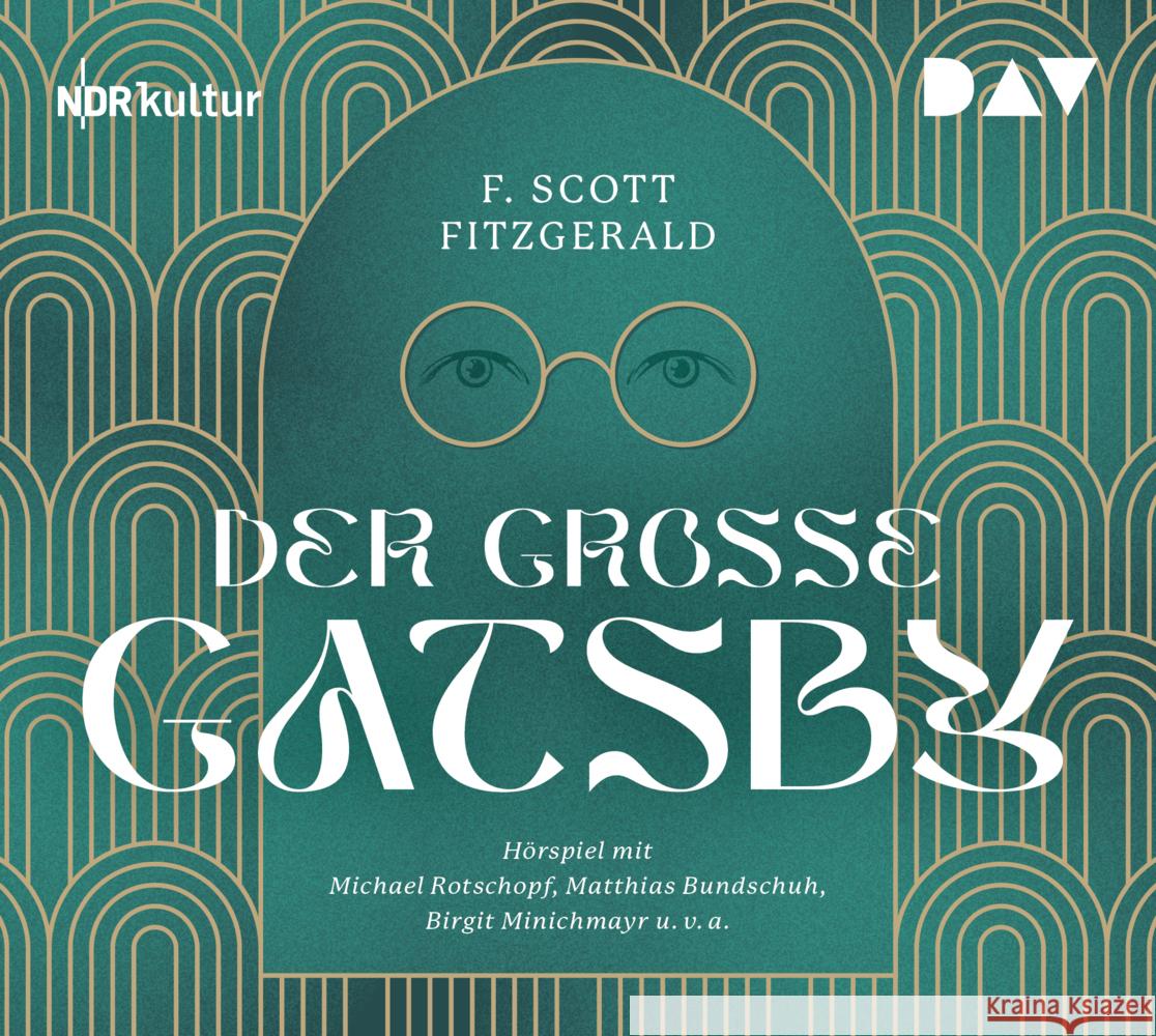 Der große Gatsby, 2 Audio-CD Fitzgerald, F. Scott 9783742429827 Der Audio Verlag, DAV