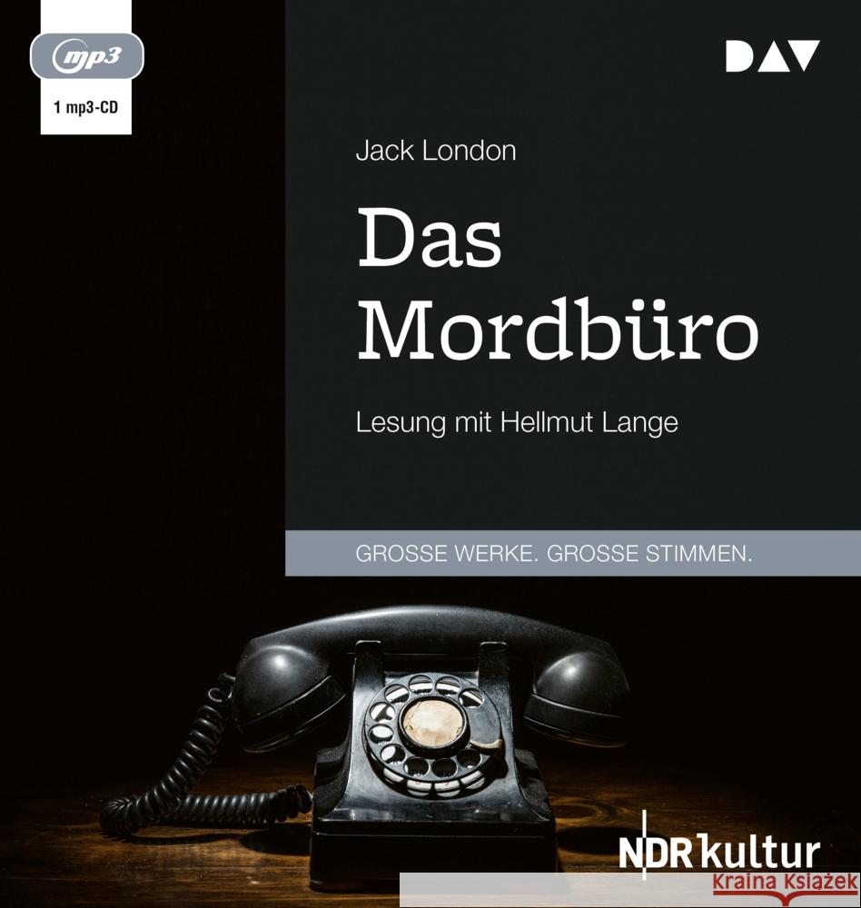 Das Mordbüro, 1 Audio-CD, 1 MP3 London, Jack, Fish, Robert L. 9783742430076 Der Audio Verlag, DAV