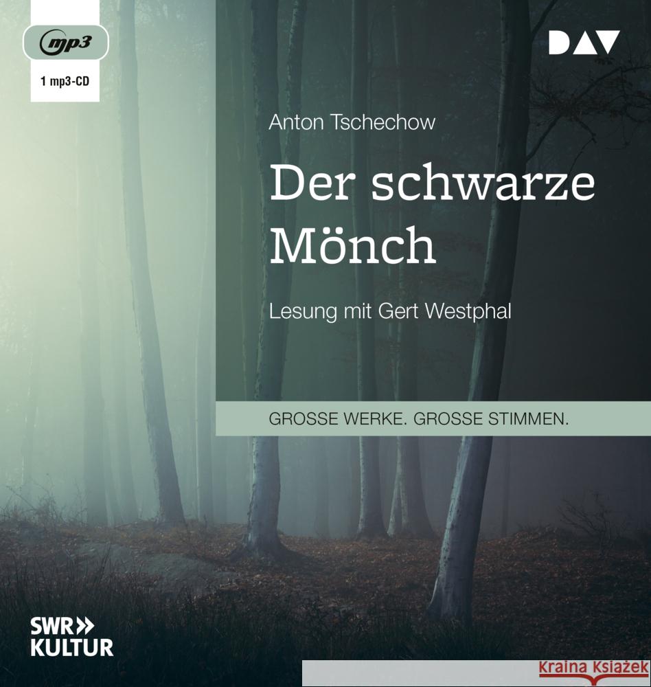 Der schwarze Mönch, 1 Audio-CD, 1 MP3 Tschechow, Anton 9783742431691 Der Audio Verlag, DAV