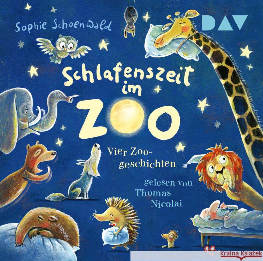 Schlafenszeit im Zoo. Vier Zoo-Geschichten, 1 Audio-CD Schoenwald, Sophie 9783742432872