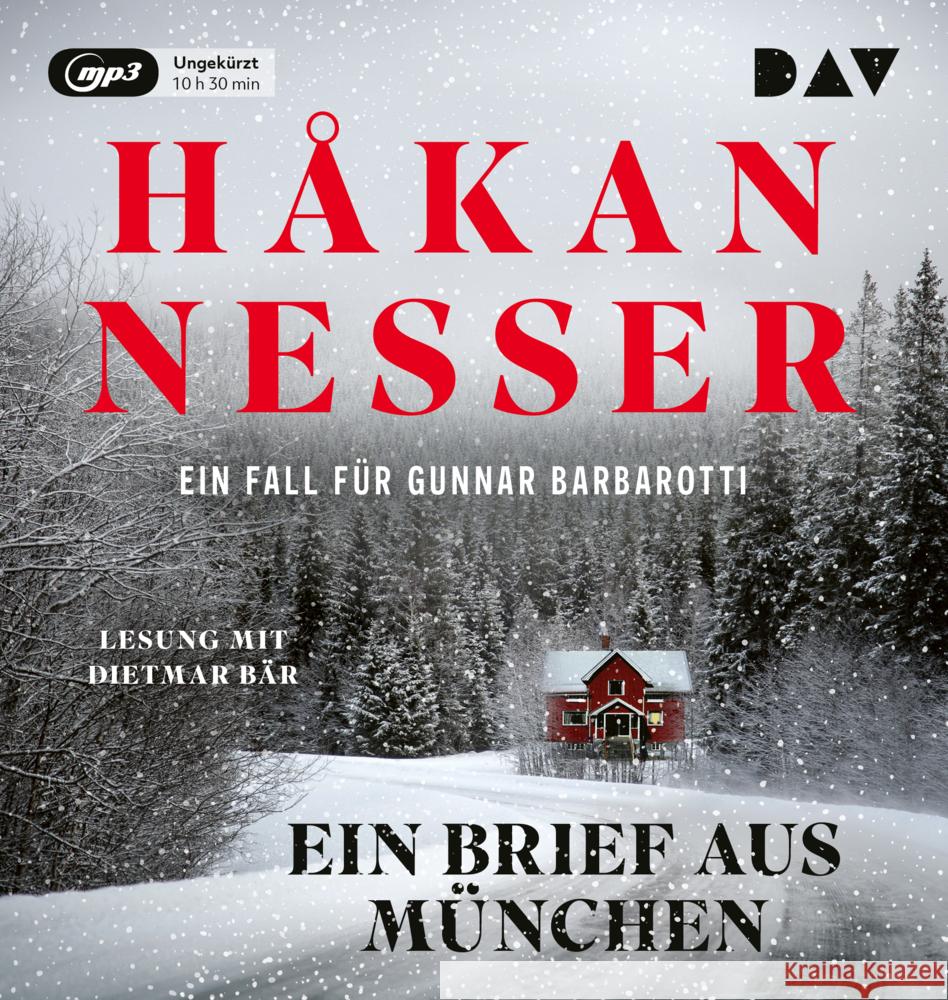 Ein Brief aus München. Ein Fall für Gunnar Barbarotti, 1 Audio-CD, 1 MP3 Nesser, Håkan 9783742433787