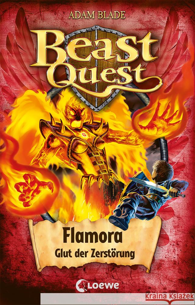 Beast Quest (Band 64) - Flamora, Glut der Zerstörung Blade, Adam 9783743208926 Loewe