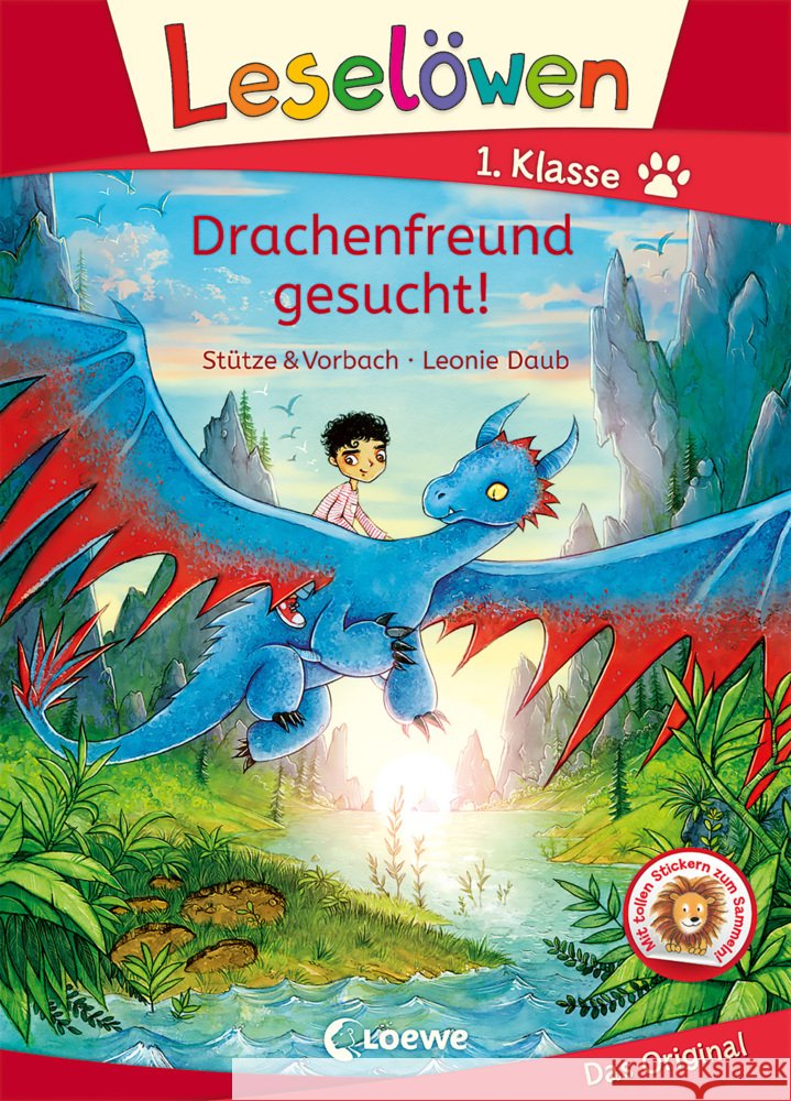Leselöwen 1. Klasse - Drachenfreund gesucht! Stütze & Vorbach 9783743210479 Loewe
