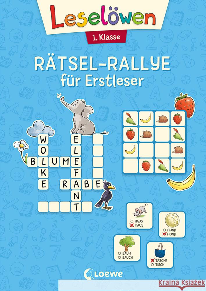 Leselöwen Rätsel-Rallye für Erstleser - 1. Klasse (Hellblau) Wittenburg, Christiane 9783743211858