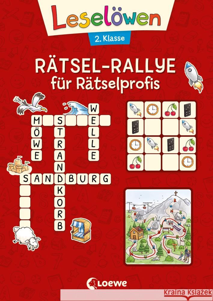 Leselöwen Rätsel-Rallye für Leseprofis - 2. Klasse (Rot) Wittenburg, Christiane 9783743211865 Loewe